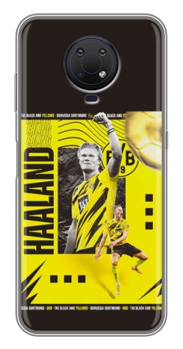 Чехол с картинкой "Golden Haaland" для Nokia G10