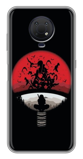 Чехол с печатью "Итачи на черном" для Nokia G10