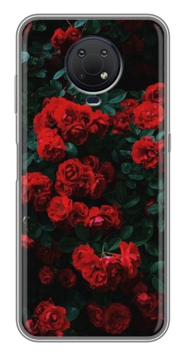 Чехол с картинкой "Красные розы" для Nokia G10
