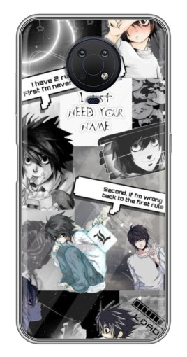 Силиконовый чехол с изображением "L - Death note" для Nokia G10