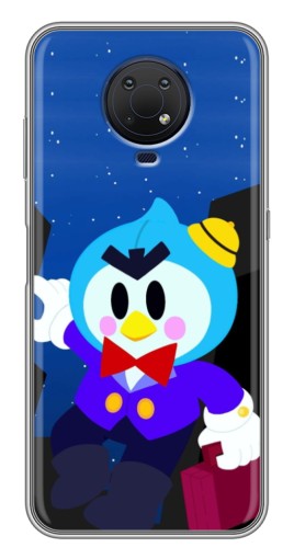 Чехол с картинкой "Мистер Пи с чемоданчиком" для Nokia G10