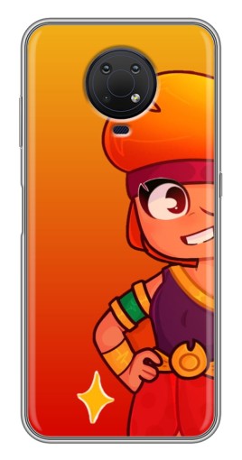 Чехол с печатью "Мультяшная Амбер" для Nokia G10