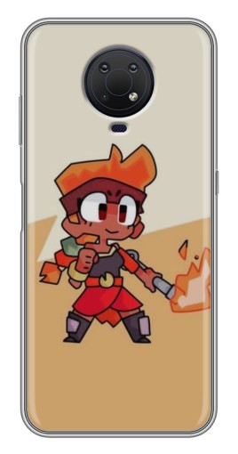 Чехол с печатью "Нарисованная Amber" для Nokia G10