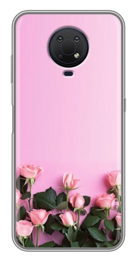 Силиконовый чехол с изображением "Нежные розы" для Nokia G10