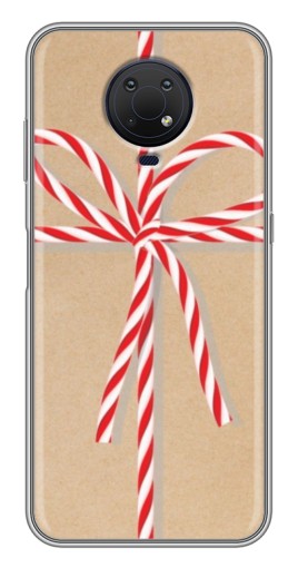 Силиконовый чехол с изображением "Новогодний подарок" для Nokia G10