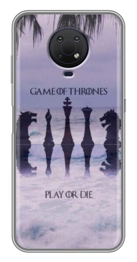 Чехол с принтом "Play or Die" для Nokia G10
