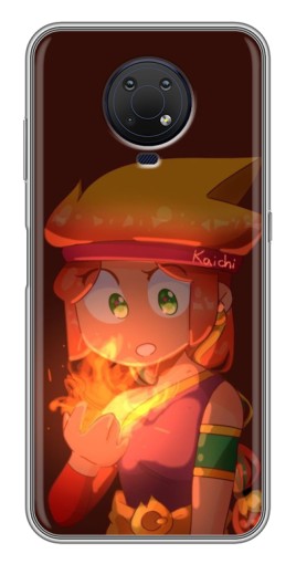 Чехол с печатью "Удивлённая Амбер" для Nokia G10