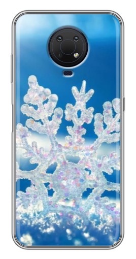 Чехол с картинкой "Яркая снежинка" для Nokia G10