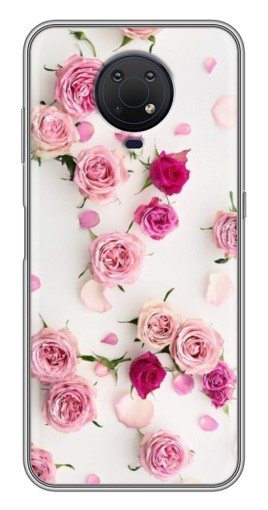 Чехол с принтом "Яркие розы" для Nokia G10