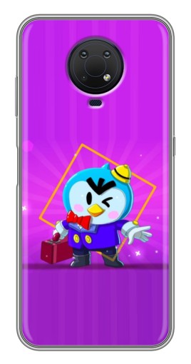 Чехол с печатью "Яркий пингвин" для Nokia G10