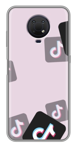 Чехол с принтом "Значки ТикоТока" для Nokia G10