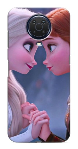 Силиконовый чехол с изображением "Анна и Ельза" для Nokia G20