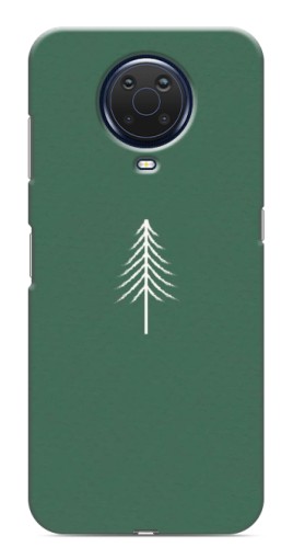 Силиконовый чехол с изображением "Белая елка" для Nokia G20