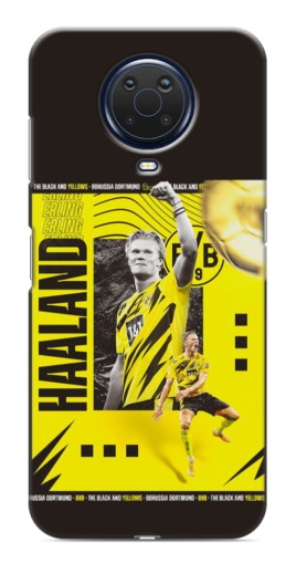 Чехол с печатью "Golden Haaland" для Nokia G20