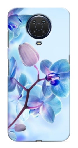 Чехол с картинкой "Голубые орхидеи" для Nokia G20