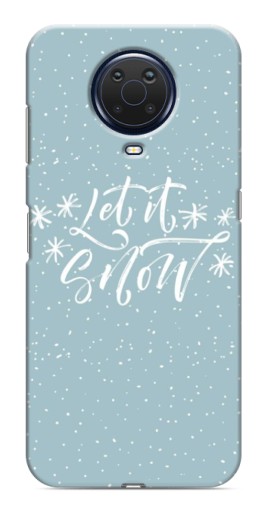 Чехол с картинкой "Let it Snow" для Nokia G20