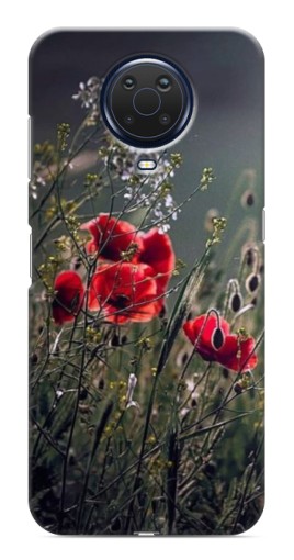 Чехол с печатью "Поле цветов" для Nokia G20