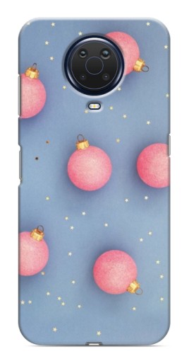 Чехол с картинкой "Розовые шары" для Nokia G20
