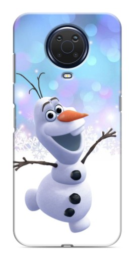Чехол с картинкой "Снеговик Олаф" для Nokia G20