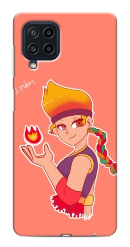 Чехол с принтом "Amber с огоньком" для Samsung Galaxy M32