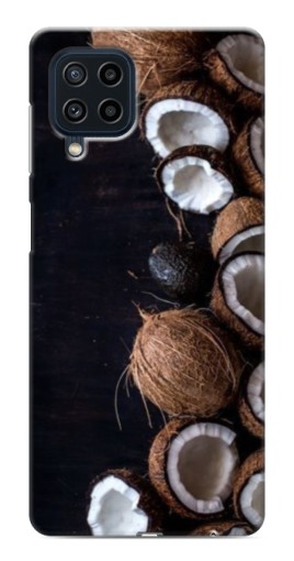 Чехол с печатью "Кокосы на черном" для Samsung Galaxy M32
