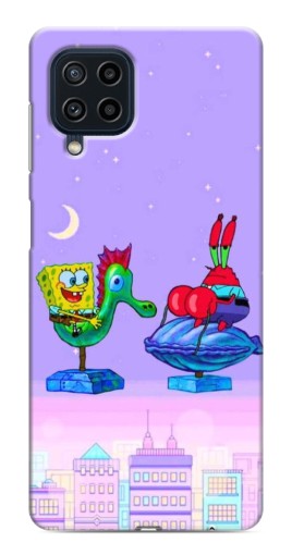 Чехол с картинкой "Крабс и Спанч Боб" для Samsung Galaxy M32