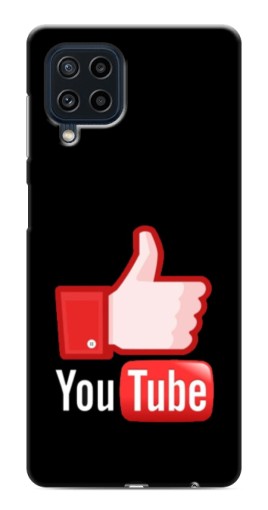 Силиконовый чехол с изображением "Лайк YouTube" для Samsung Galaxy M32