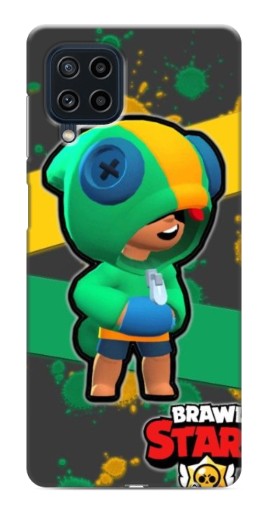 Силиконовый чехол с изображением "Leon Brawl Stars" для Samsung Galaxy M32