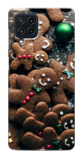 Чехол с картинкой "Новогодние человечки" для Samsung Galaxy M32