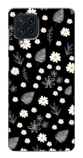 Силиконовый чехол с изображением "Ромашки на черном" для Samsung Galaxy M32