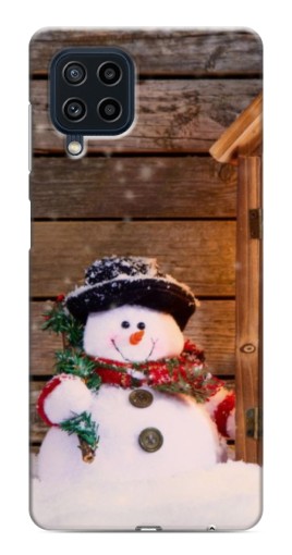 Чехол с картинкой "Рождественский снеговик" для Samsung Galaxy M32