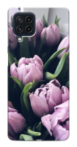 Чехол с картинкой "Сиреневые тюльпаны" для Samsung Galaxy M32