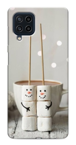 Чехол с принтом "Снеговики из зефира" для Samsung Galaxy M32