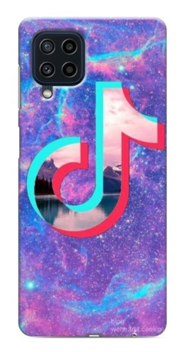 Чехол с картинкой "ТикТок мраморный" для Samsung Galaxy M32