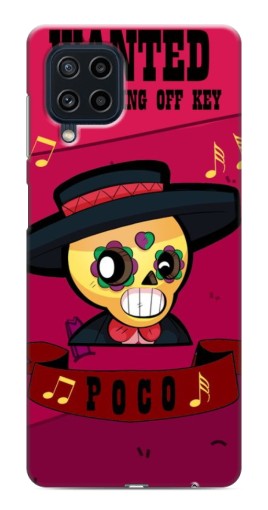 Чехол с печатью "WANTED POCO" для Samsung Galaxy M32