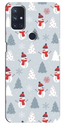Чехол с печатью "Новогодний фон" для OnePlus Nord N100