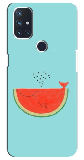 Чехол с картинкой "Арбуз кит" для OnePlus Nord 10 5G