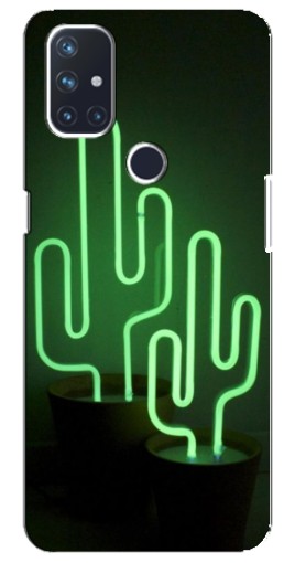 Силиконовый чехол с изображением "Неоновый кактус" для OnePlus Nord 10 5G