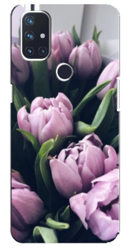 Чехол с печатью "Сиреневые тюльпаны" для OnePlus Nord 10 5G