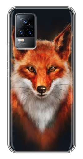 Силиконовый чехол с изображением «Красивая лиса» для Vivo V21