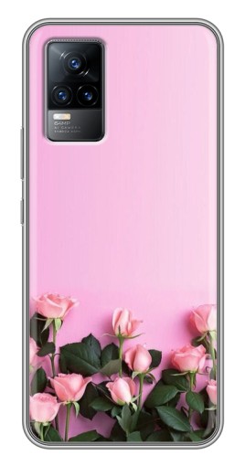 Чехол с принтом "Нежные розы" для Vivo V21