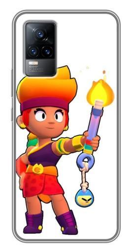 Силиконовый чехол с изображением «Amber Бравл старс» для Vivo V21E