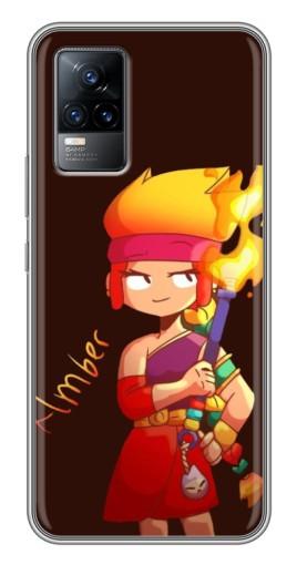 Чехол с принтом «Amber с факелом» для Vivo V21E