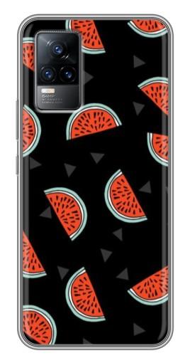 Чехол с печатью «Арбузы на черном»  для Vivo V21E