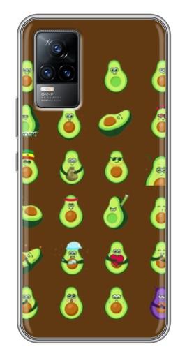 Силиконовый чехол с изображением «Авокадики» для Vivo V21E