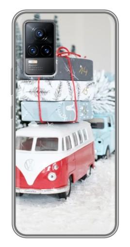 Чехол с печатью «Автобус с подарками»  для Vivo V21E