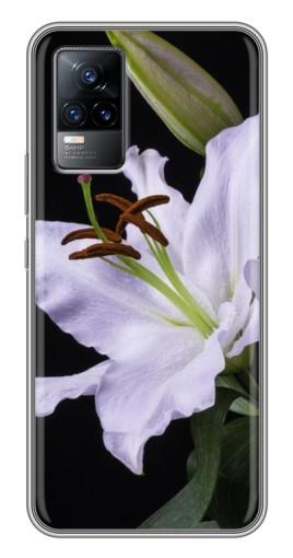 Чехол с принтом «Большая лилия» для Vivo V21E