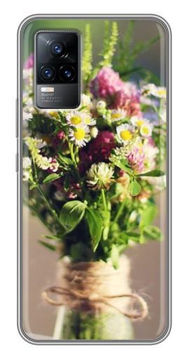 Чехол с печатью «Букет полевых цветов»  для Vivo V21E