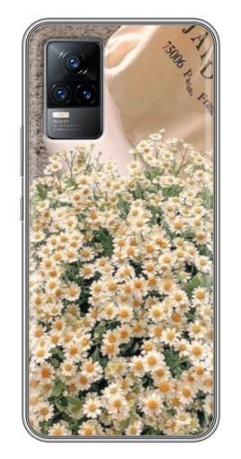Чехол с картинкой «Букет ромашек» для Vivo V21E