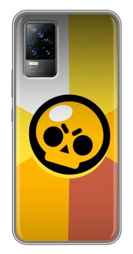 Силиконовый чехол с изображением «Череп Бравл Старс» для Vivo V21E